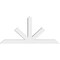 Ekena Millwork Saratoga Architectural Grade PVC Gable Bracket, 60"W x 27 1/2"H x 4"D x 4"F, 11/12 Pitch GBP060X28X0404SAR00 - alternate 2